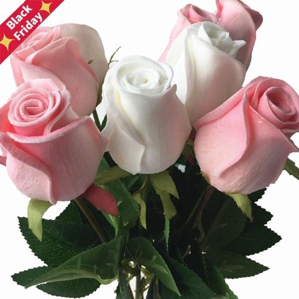 decorative flowers & wreaths 11pcs real touch pu roses artificial natural looking faux rose for wedding party floral decoration
decorative flowers & wreaths 11pcs real touch pu roses artificial natural looking faux rose for wedding party floral decoration