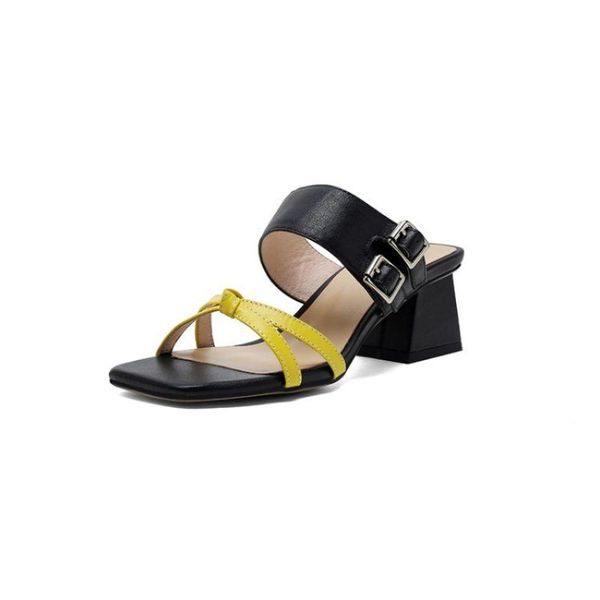 slippers women's shoes leather ladies sandals high-heeled summer fashion party sexy, Black
slippers women's shoes leather ladies sandals high-heeled summer fashion party sexy, Black