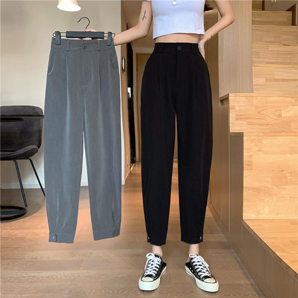 women's pants & capris 2614 women summer thin section spring and autumn black harem cropped trousers casual, Black;white
women's pants & capris 2614 women summer thin section spring and autumn black harem cropped trousers casual, Black;white