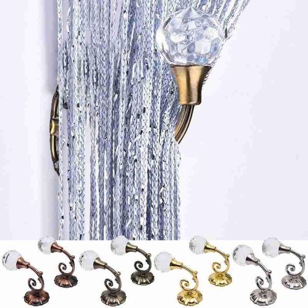 pair metal crystal glass curtain hooks wall tie back accessories hanger rods holder for home s1b1 & rails
pair metal crystal glass curtain hooks wall tie back accessories hanger rods holder for home s1b1 & rails