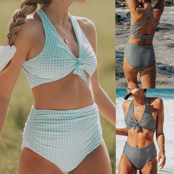 women's swimwear bikini set women swimsuit fashion check high waist plus size maillot de bain bañador badpak, White;black
women's swimwear bikini set women swimsuit fashion check high waist plus size maillot de bain bañador badpak, White;black