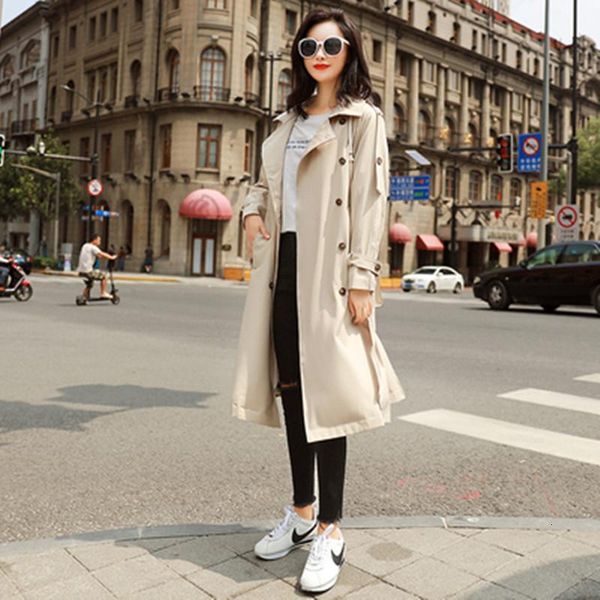 women's trench coats fashion double breasted mid-long coat wom enelegan beige slim belt casual thin windbreaker female abrigos brazil i, Tan;black
women's trench coats fashion double breasted mid-long coat wom enelegan beige slim belt casual thin windbreaker female abrigos brazil i, Tan;black