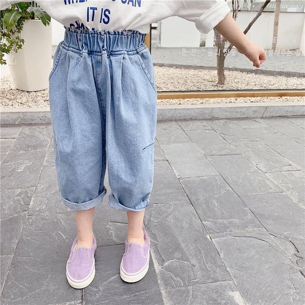jeans 2021 summer korean style baby girls bud casual calf-length toddlers children denim pants kids trousers, Blue
jeans 2021 summer korean style baby girls bud casual calf-length toddlers children denim pants kids trousers, Blue