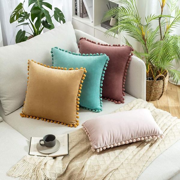 cushion/decorative pillow pom-poms throw covers decorative soft velvet cushion cover nordic solid square case for bed sofa home fall decor
cushion/decorative pillow pom-poms throw covers decorative soft velvet cushion cover nordic solid square case for bed sofa home fall decor