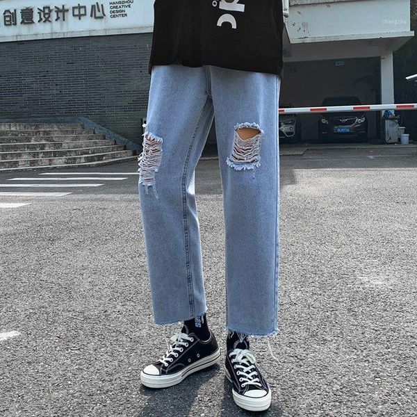 korean ripped straight jeans men's fashion casual retro blue men streetwear wild loose hip-hop hole denim trousers mens
korean ripped straight jeans men's fashion casual retro blue men streetwear wild loose hip-hop hole denim trousers mens