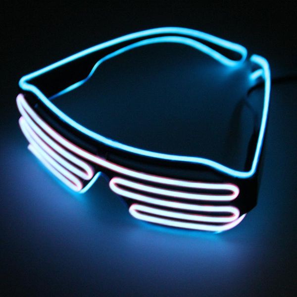 party masks double color glow led el glasses wire sunglasses light up shutter shaped flashing rave costume festival dj bright
party masks double color glow led el glasses wire sunglasses light up shutter shaped flashing rave costume festival dj bright