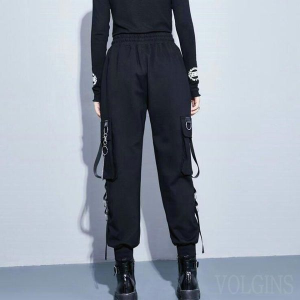 women's pants & capris women casual joggers black high waist loose female trousers korean style ribbon ladies streetwear cargo, Black;white
women's pants & capris women casual joggers black high waist loose female trousers korean style ribbon ladies streetwear cargo, Black;white