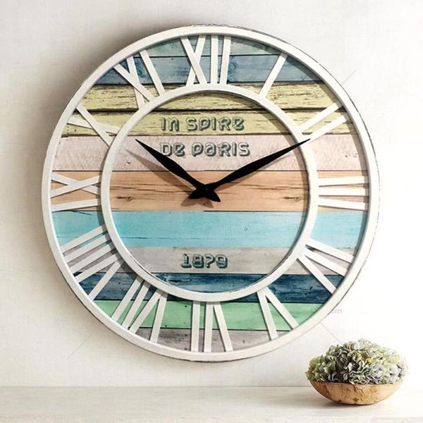 wall clocks coastal clock metal solid wood noiseless weathered beach blue european style retro living room
wall clocks coastal clock metal solid wood noiseless weathered beach blue european style retro living room