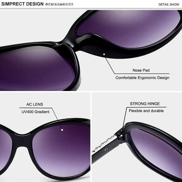 luxury designer sunglasses simprect round women 2021 black oversized retro vintage big sun glasses shades for zonnebril dames 0622, White;black
luxury designer sunglasses simprect round women 2021 black oversized retro vintage big sun glasses shades for zonnebril dames 0622, White;black