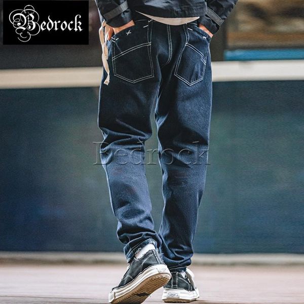men's jeans md retro washed denim tailoring irregular pockets distressed draping indigo straight, Blue
men's jeans md retro washed denim tailoring irregular pockets distressed draping indigo straight, Blue