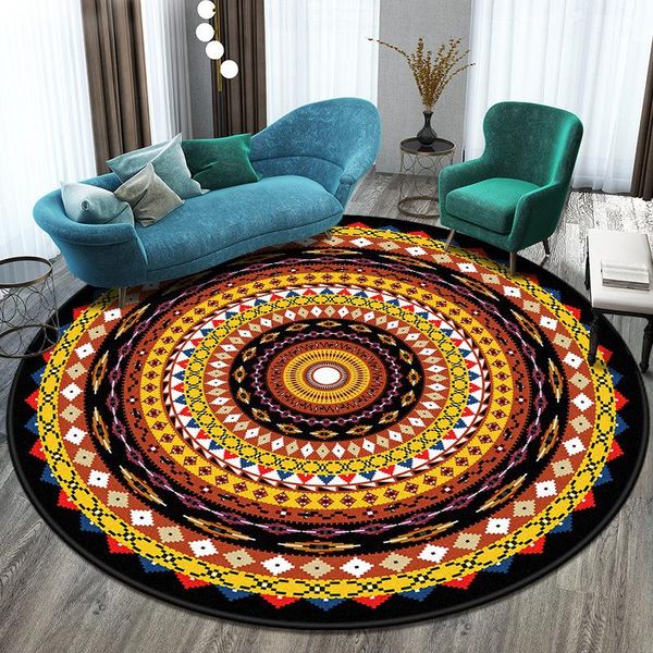 carpets 2021ethnic style retro mandala carpet round nordic balcony coffee table hanging basket living room bedroom decoration mat
carpets 2021ethnic style retro mandala carpet round nordic balcony coffee table hanging basket living room bedroom decoration mat