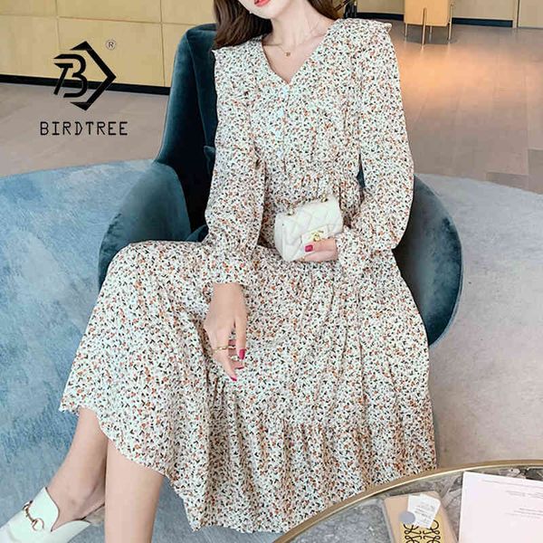 spring vintage korean style medium dress floral chiffon loose women ruffle sleeve elegant v neck long dresses d12701x 210416, Black;gray
spring vintage korean style medium dress floral chiffon loose women ruffle sleeve elegant v neck long dresses d12701x 210416, Black;gray