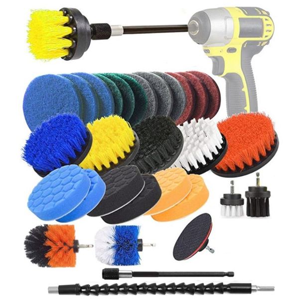 car sponge drill brush attachment set power scrubber polisher bathroom cleaning kit with extender kitchen tools
car sponge drill brush attachment set power scrubber polisher bathroom cleaning kit with extender kitchen tools