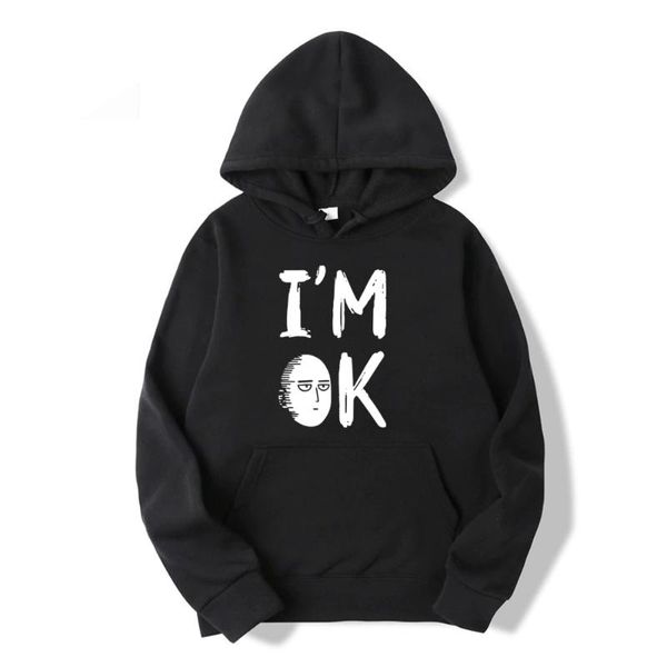men's hoodies & sweatshirts im ok funny one punch man anime japenese 2021 winter mens casual hooded sweatshirt hoodie print pullovers h, Black
men's hoodies & sweatshirts im ok funny one punch man anime japenese 2021 winter mens casual hooded sweatshirt hoodie print pullovers h, Black