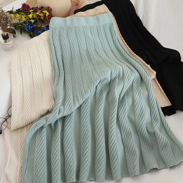 skirts autumn winter elastic high waist knitted women thick warm pleated medium-long a line midi skirt female, Black
skirts autumn winter elastic high waist knitted women thick warm pleated medium-long a line midi skirt female, Black