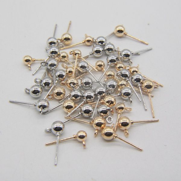 4/5mm 2 colors pin findings stud earring basic pins sers connector for diy jewelry making accessories supplies, Silver
4/5mm 2 colors pin findings stud earring basic pins sers connector for diy jewelry making accessories supplies, Silver