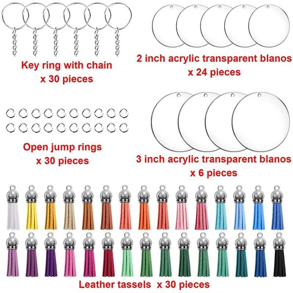 keychains 120 pieces key ring acrylic blanks keychain tassel set including round blanks(2 inch and 3 inch), Silver
keychains 120 pieces key ring acrylic blanks keychain tassel set including round blanks(2 inch and 3 inch), Silver