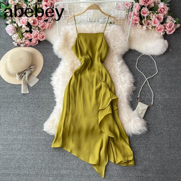 casual dresses 2021 summer women vintage sleeveless off shoulder dress high waist backless irregular ruffles solid strap, Black;gray
casual dresses 2021 summer women vintage sleeveless off shoulder dress high waist backless irregular ruffles solid strap, Black;gray
