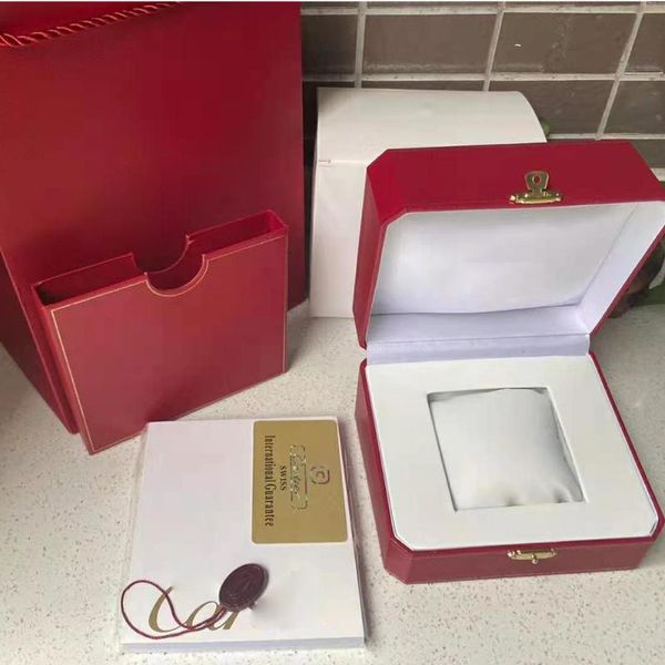 watch boxes & cases red box square watches with book card tags and papers in english full set, Black;blue
watch boxes & cases red box square watches with book card tags and papers in english full set, Black;blue