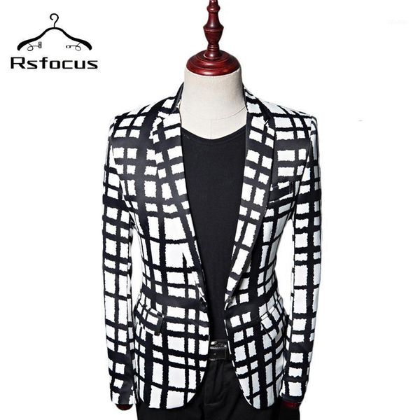 rsfocus black white plaid blazer for men stylish luxury mens casual jacket 5xl plus size prom party blazers stage costume xz218 men's s, White;black
rsfocus black white plaid blazer for men stylish luxury mens casual jacket 5xl plus size prom party blazers stage costume xz218 men's s, White;black