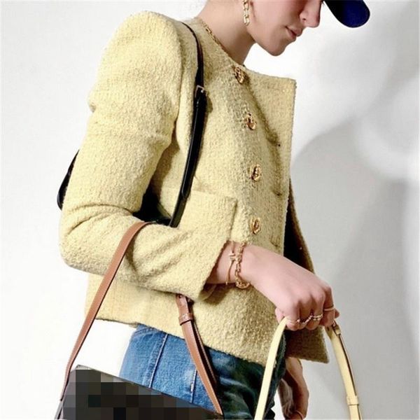 women's jackets double women breasted o-neck tweed jacket autumn winter streetwear short slim coat elegant party lady long sleeve outwe, Black;brown
women's jackets double women breasted o-neck tweed jacket autumn winter streetwear short slim coat elegant party lady long sleeve outwe, Black;brown