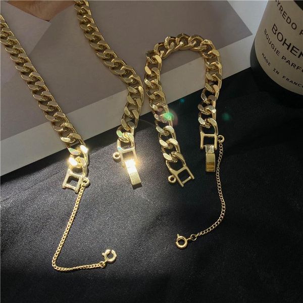 european and american hip-hop necklaces bracelets female cold wind thick chain party wedding sweater accessories link,, Black
european and american hip-hop necklaces bracelets female cold wind thick chain party wedding sweater accessories link,, Black