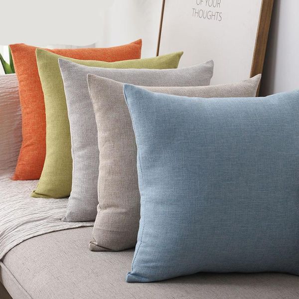 cushion/decorative pillow plain cotton linen thicken square solid color home sofa cushion large living room backrest
cushion/decorative pillow plain cotton linen thicken square solid color home sofa cushion large living room backrest