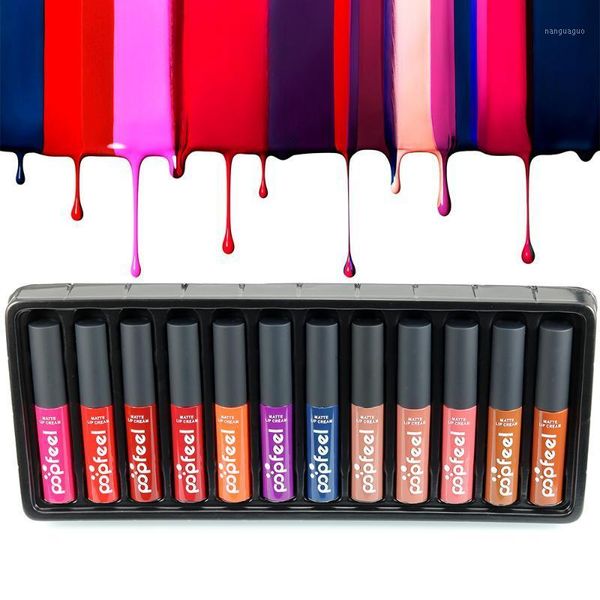 pcs/set popfeel lipgloss long lasting lip gloss matte waterproof makeup lipstick tint set maliquid stick 12 colors1
pcs/set popfeel lipgloss long lasting lip gloss matte waterproof makeup lipstick tint set maliquid stick 12 colors1