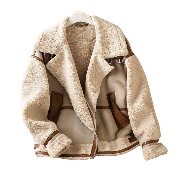 women winter loose patchwork fleece jackets turn-down collar office lady coat warm long sleeves girl 210513, Black;brown
women winter loose patchwork fleece jackets turn-down collar office lady coat warm long sleeves girl 210513, Black;brown