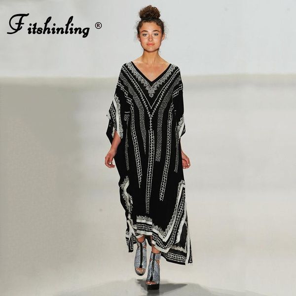 womens swimwear fitshinling vintage summer long dress 2021 oversized beach cover up print loose straight holiday kaftan bohemian pareo sale, White;black
womens swimwear fitshinling vintage summer long dress 2021 oversized beach cover up print loose straight holiday kaftan bohemian pareo sale, White;black