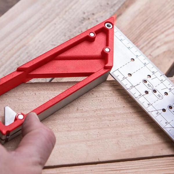 hand tools precision marking square ruler stainless steel woodworking tool line maker with holes & suspended design for art draw workpro
hand tools precision marking square ruler stainless steel woodworking tool line maker with holes & suspended design for art draw workpro