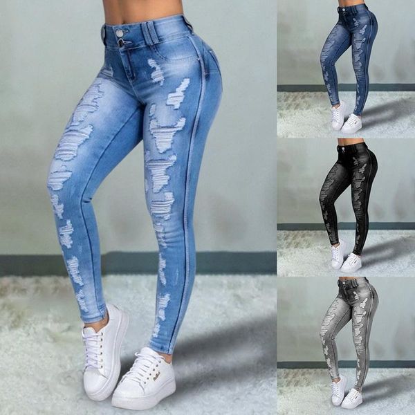 women casual pants ripped high waist trousers skinny denim jeans hollow bleached long plus size 5xl for female women's, Blue
women casual pants ripped high waist trousers skinny denim jeans hollow bleached long plus size 5xl for female women's, Blue