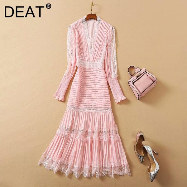 casual dresses deat woman midi dress solid lace hollow out lantern sleeve v collar high waist slim vintage style 2021 autumn fashion 15xm440, Black;gray
casual dresses deat woman midi dress solid lace hollow out lantern sleeve v collar high waist slim vintage style 2021 autumn fashion 15xm440, Black;gray