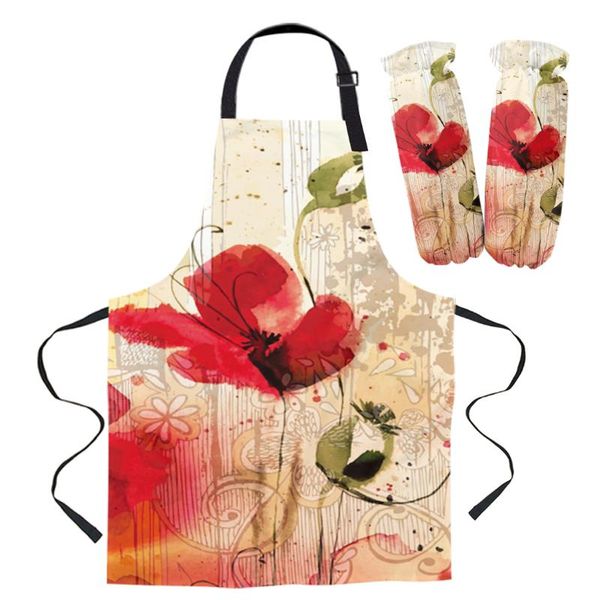 aprons rose flower watercolor vintage apron kitchen household cleaning pinafore barber cooking accessories for woman
aprons rose flower watercolor vintage apron kitchen household cleaning pinafore barber cooking accessories for woman