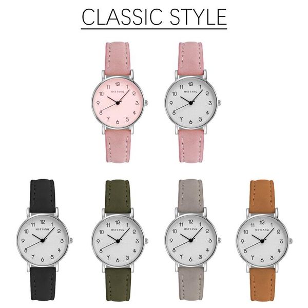 wristwatches 2021 women watches simple small watch leather strap casual sports wrist clock dress vintage, Slivery;brown
wristwatches 2021 women watches simple small watch leather strap casual sports wrist clock dress vintage, Slivery;brown