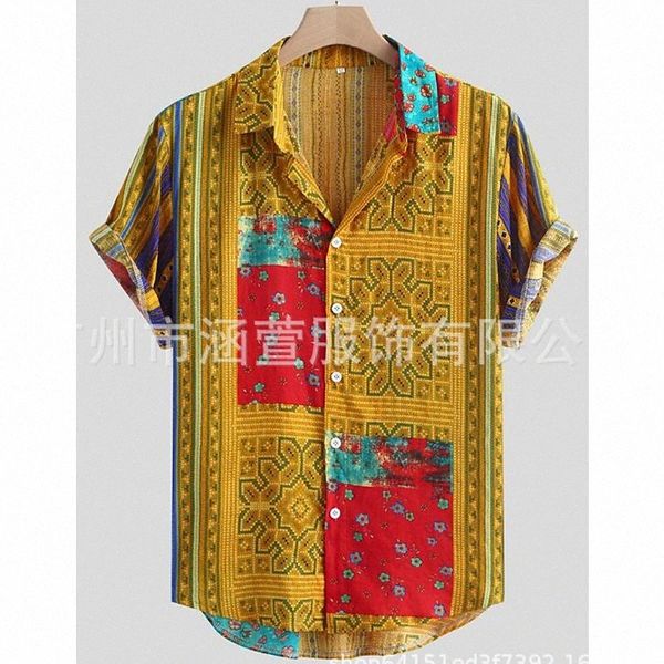 men's shirt geometric shirt collar sports short sleeve blue red yellow p4fg#, White;black
men's shirt geometric shirt collar sports short sleeve blue red yellow p4fg#, White;black