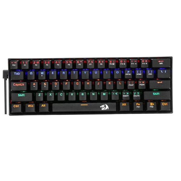 redragon k606 mechanical gaming keyboard 61 keys rainbow backlit wired with blue switches for windows pc keyboards
redragon k606 mechanical gaming keyboard 61 keys rainbow backlit wired with blue switches for windows pc keyboards
