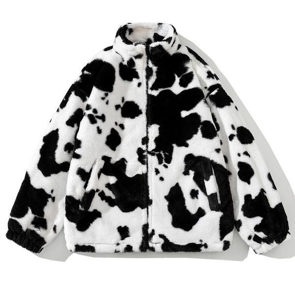 men's jackets autumn soft plush coat men cow spots fleece zip up jacket windbreaker fashion korean causal street outerwear clothing mal, Black;brown
men's jackets autumn soft plush coat men cow spots fleece zip up jacket windbreaker fashion korean causal street outerwear clothing mal, Black;brown