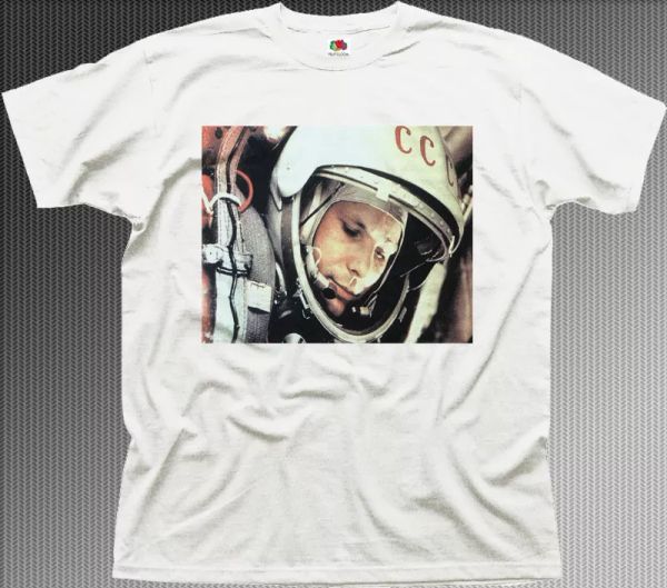 Yuri Gagarin spaceman Cosmonaut Astronaut USSR russian cotton t-shirt 01365, White;black
Yuri Gagarin spaceman Cosmonaut Astronaut USSR russian cotton t-shirt 01365, White;black