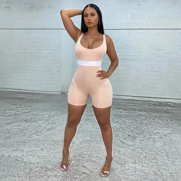 women's jumpsuits & rompers 2021 women sleeveless tank jumpsuit one-pieces o-neck high waist striped bodycon sports biker shorts, Black;white
women's jumpsuits & rompers 2021 women sleeveless tank jumpsuit one-pieces o-neck high waist striped bodycon sports biker shorts, Black;white