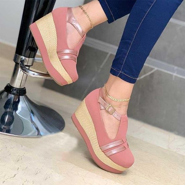 dress shoes summer platform women sandals high heels wedges ladies round toe buckle strap female espadrille, Black
dress shoes summer platform women sandals high heels wedges ladies round toe buckle strap female espadrille, Black