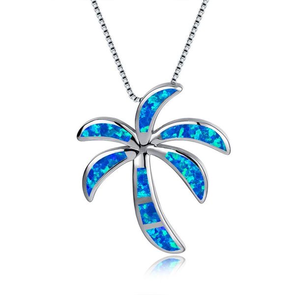 dainty blue opal stone wedding necklace boho female coconut tree pendant classic silver color chain necklaces for women
dainty blue opal stone wedding necklace boho female coconut tree pendant classic silver color chain necklaces for women