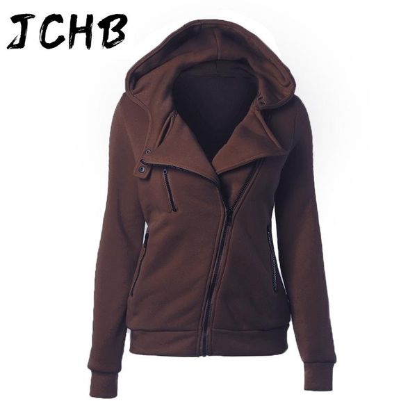 solid fashion hooded coat women autumn winter long sleeve diagonal zipper ladies lapel jacket with pockets plus size women's jackets, Black;brown
solid fashion hooded coat women autumn winter long sleeve diagonal zipper ladies lapel jacket with pockets plus size women's jackets, Black;brown