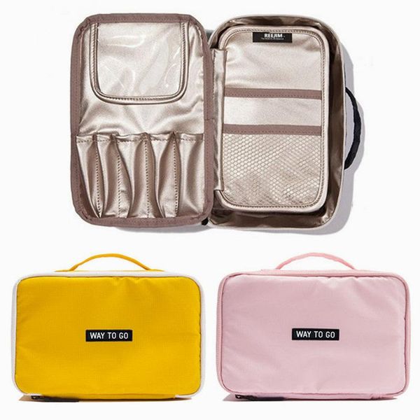 travel cosmetic bag beautician make up fashion multi-function organizer pink makeup pouch waterproof handbag wash bags & cases
travel cosmetic bag beautician make up fashion multi-function organizer pink makeup pouch waterproof handbag wash bags & cases