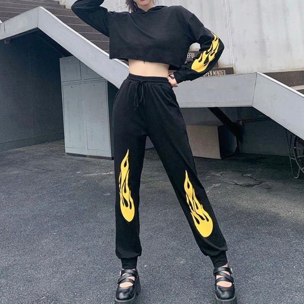 women's tracksuits flame print 2 pieces sets tracksuit fall winter women hoodies+pants sportwear 2021 autumn sporty two piece pullover, Gray
women's tracksuits flame print 2 pieces sets tracksuit fall winter women hoodies+pants sportwear 2021 autumn sporty two piece pullover, Gray