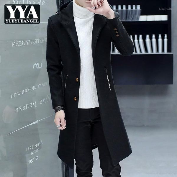knee length hooded fashion mens woolen coats winter korean single breasted slim fit long sleeve male trench plus size men's, Tan;black
knee length hooded fashion mens woolen coats winter korean single breasted slim fit long sleeve male trench plus size men's, Tan;black