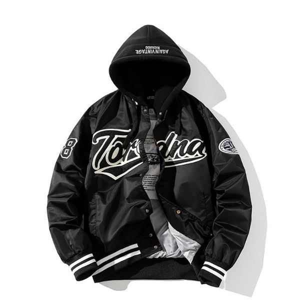men's jackets korean baseball for men letter pattern embroidery printing with hood clothing autumn winter hip hop streetwear coat, Black;brown
men's jackets korean baseball for men letter pattern embroidery printing with hood clothing autumn winter hip hop streetwear coat, Black;brown