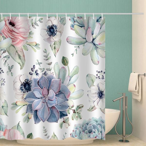 fabric shower curtain beautiful succulent cactus green pink white flowers plants home decor machine washable shower curtain set
fabric shower curtain beautiful succulent cactus green pink white flowers plants home decor machine washable shower curtain set