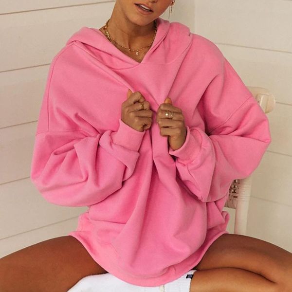 women's hoodies & sweatshirts 2021 autumn solid color hooded long sleeve loose oversized sweatshirt hoodie women, Black
women's hoodies & sweatshirts 2021 autumn solid color hooded long sleeve loose oversized sweatshirt hoodie women, Black