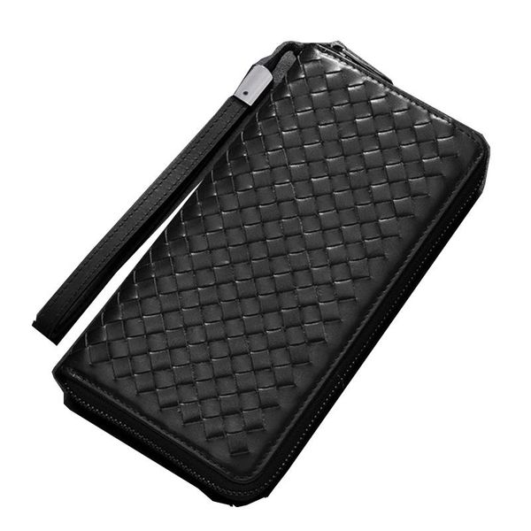 men's woven wallets cowhide leather european and american fashion long card holder hand-woven, Red;black
men's woven wallets cowhide leather european and american fashion long card holder hand-woven, Red;black